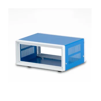 Распределительная коробка Металлический Прямоугольный корпус для электронного проекта DIY Профилактическая коробка Корпус питания Устойчивый к коррозии Прочный Синий