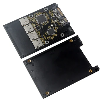 2,5-дюймовая карта-адаптер 4 TF на SATA, твердотельный накопитель SSD собственного изготовления, для групповой RAID-карты Micro-SD на SATA