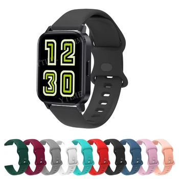 Силиконовый ремешок Для наручных часов DIZO Watch 2 Спортивный Ремешок Для часов Realme TechLife Dizo Watch 2 D R Talk Pro Ремень 20-22 мм Браслет