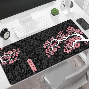 Большой игровой коврик для мыши XXL Sakura Настольный коврик Розовая вишня, коврики для компьютерной клавиатуры, коврик для мыши для ноутбука, Большой коврик для мыши Gamer 90x40