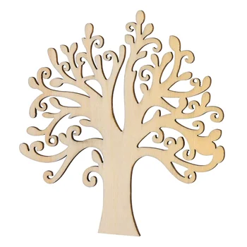 Заготовки WINOMO для украшения деревянных елок Поделки из дерева для поделок своими руками Украшения (цвет дерева)