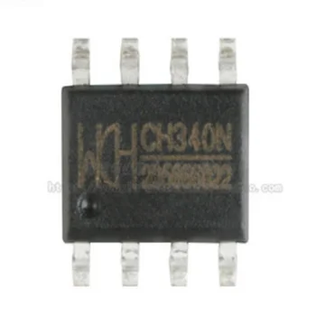 1 шт. Оригинальный аутентичный патч CH340N SOP-8 с чипом USB к последовательному порту, встроенный кварцевый генератор