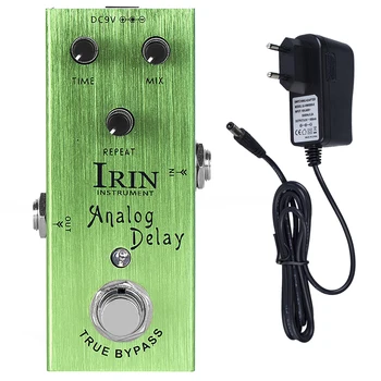 IRIN AN-02 Педаль эффектов электрогитары, Аналоговая задержка, цифровая схема, Педаль эффектов задержки, True Bypass Гитарные аксессуары и запчасти