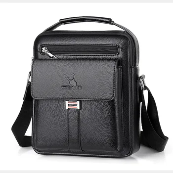 Мужские сумки через плечо, высококачественная сумка-тоут, модная сумка-мессенджер для делового человека, кожаные сумки, поясная сумка