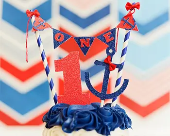 персонализированный торт на день рождения моряка в морском стиле, овсянки, топперы для кексов, баннеры, украшение для вечеринки в честь дня рождения, выбор блюд для пончиков