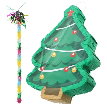 Украшение для вечеринки в форме Рождественской елки Pinata Decorative Decoration Забавные Тематические принадлежности Деревья