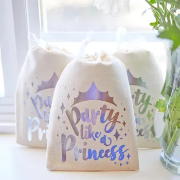 Подарочные пакеты для девичника на заказ, Party Like a Princess, сумка для набора Disneys для похмелья в золотисто-серебряной тематике, сумка для свадебной вечеринки