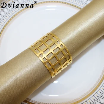 Кольца для салфеток 8шт с выдалбливаемым дизайном, золотой держатель для колец для салфеток для свадьбы, Дня Благодарения, Рождественской вечеринки, декора обеденного стола