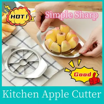 Кухонные Гаджеты Резак для яблок из нержавеющей стали, инструменты для нарезки овощей и фруктов, Кухонные принадлежности, Резак для нарезки яблок Easy Cut.