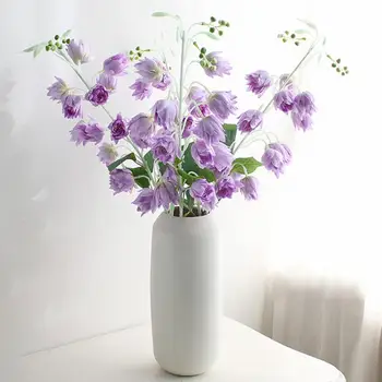 83 см 1 ветка цветка колокольчика из искусственного шелка, Выглядящая элегантно, Искусственная Колокольчик, Искусственные цветы, Украшение свадьбы в домашнем офисе