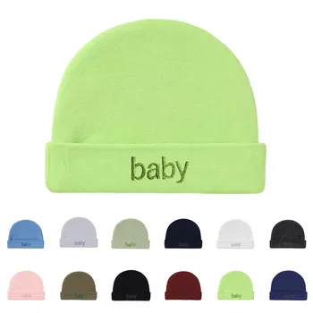Зимняя шапка для малышей, теплая детская шапка с вышивкой для мальчиков, шапка для девочек