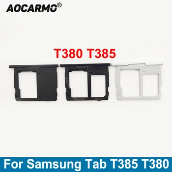 Aocarmo для Samsung GALAXY Tab T385 T380 Слот для лотка sim-карты Держатель microSD Запасные части Nano