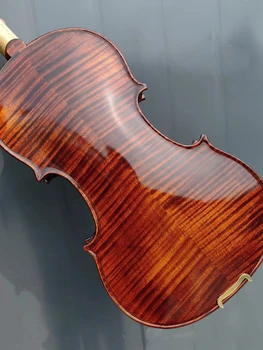 Высококачественная 100% Скрипка ручной работы для левшей 4/4 из европейской ели Профессиональная скрипка с футляром для лука бесплатная доставка