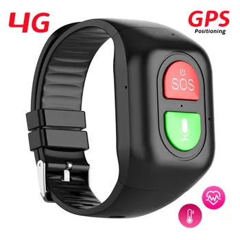 S8 Телефон для пожилых людей 4g Вызов Смарт-часы SOS с защитой от потери GPS Позиционирование Трекер сердечного ритма Кровяное давление Спортивный шагомер браслет