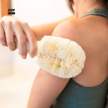 Щетка для сухой кожи и тела GranNaturals для ванны и душа Сизаль | Натуральные волокна Для Улучшения Кровообращения, отшелушивания кожи
