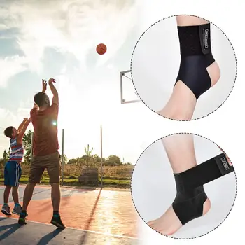 1шт Ультратонкая высокоэластичная повязка на лодыжку, Регулируемая компрессионная скоба для поддержки лодыжки для бега, футбола, баскетбола, спорта S9E3