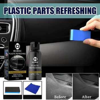 Средство для восстановления пластика до черного блеска Средства для чистки автомобилей Средство для полировки и ремонта автомобильных покрытий для мытья деталей автомобилей