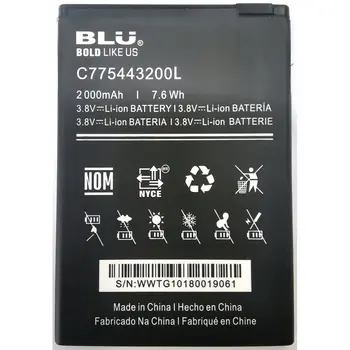 Новый оригинальный аккумулятор BLU N5C600T емкостью 3,8 В 2000 мАч для замены мобильного телефона
