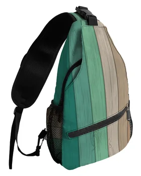 Винтажные зеленые бирюзовые нагрудные сумки для женщин, мужчин, водонепроницаемые сумки-мессенджеры, женские дорожные спортивные сумки через плечо на одно плечо