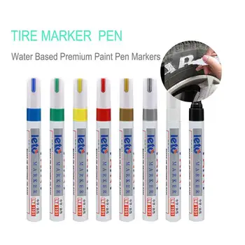 LT1101 Белая краска для шин, маркеры, водонепроницаемая перманентная ручка, подходит для автомобильных шин, протектора, резины, металла