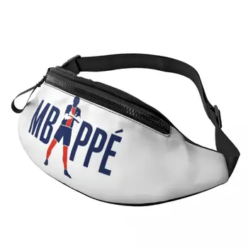 Футбольная поясная сумка KM Mbappes Football, изготовленная на заказ, поясная сумка через плечо, женская, мужская, велосипедная, походная, сумка для телефона, денег