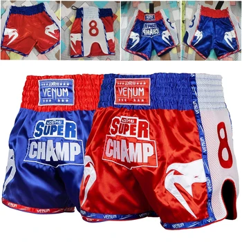 Боксерские плавки Champ, Высококачественные мужские шорты для тренировок по ММА, Муай Тай, спортивные шорты Sanda