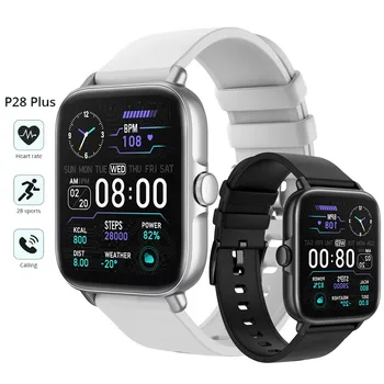 Смарт-часы Мужские P28 Plus Bluetooth Answer Call IP67 водонепроницаемые Женские Smartwatch GTS3 GTS 3 для Телефона Android iOS