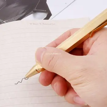 Прочная шестигранная металлическая бизнес-шариковая ручка с пером 0,5 мм для офиса и школы