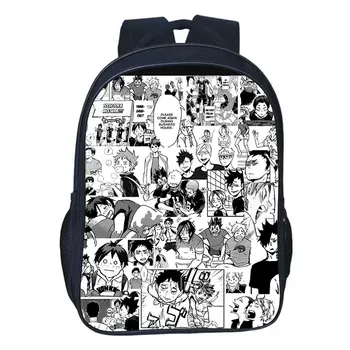 Японский аниме рюкзак Haikyuu, школьные сумки для подростков, детская сумка для книг, мультяшные дорожные повседневные сумки. Поддержка на заказ