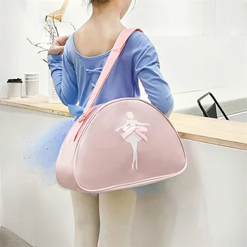 Балетные танцевальные сумки Розовые кружевные Женские балетные спортивные танцевальные сумки для девочек, танцевальный рюкзак, Детская балетная сумка, сумочка