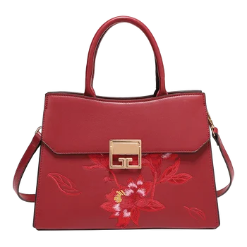 2023 Новая женская сумка с вышивкой, модная ручка, сумка большой емкости, сумка через плечо, женские модные аксессуары