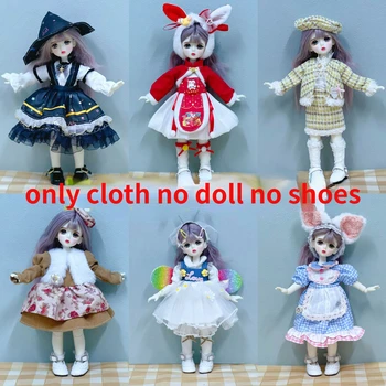 1/6 Кукольная одежда 30-сантиметровое платье в стиле Лолиты Без куклы, без обуви, только аксессуары для тканевых кукол для 30-сантиметрового платья Bjd Doll Beauty