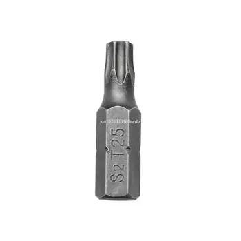 25 мм отвертка Torx с магнитным хвостовиком T25, электрическая отвертка, прямая поставка