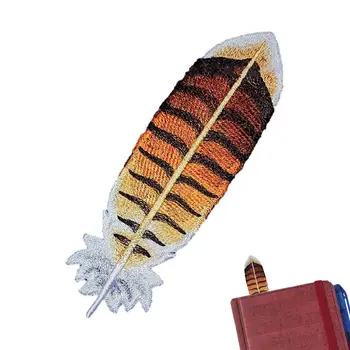 Закладка из перьев Закладка в форме пера Винтажный книжный знак для любителей чтения книг Значимый подарок