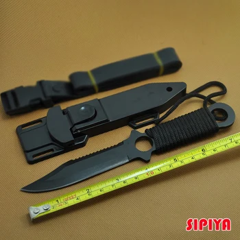 Острый Карманный Нож С Фиксированным Лезвием Открытый Тактический Нож 440C Стальное Лезвие Боевые Походные Охотничьи Ножи Выживания EDC Инструменты + Ножны