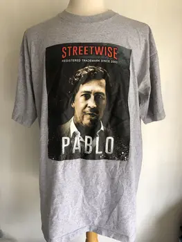 Официальная футболка городского хип-хоп наркобарона Пабло Эскобара от Streetwise, размер 2XL, длинные рукава