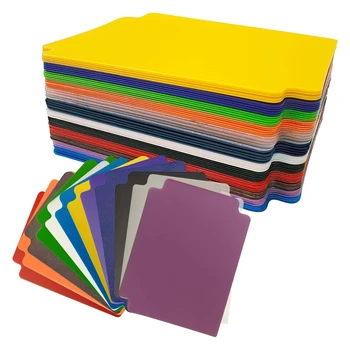 Разделители торговых карточек, 60шт многоцветных разделителей страниц для карточек, Матовая карточка для офисных игр, карточка