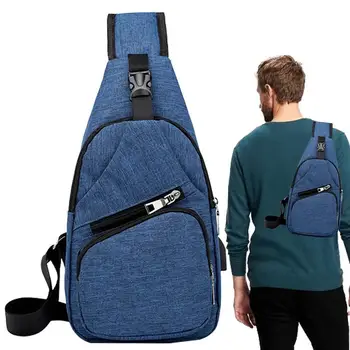 Водонепроницаемая сумка-слинг Через плечо, нагрудная сумка, рюкзак, легкая многоцелевая сумка через плечо, рюкзак с USB-портом для мужчин и женщин