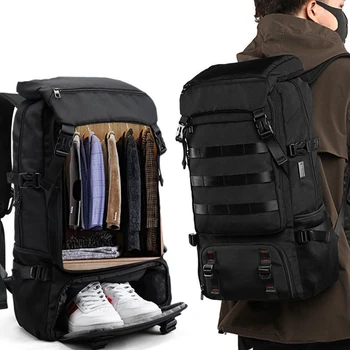 Большая вместительная дорожная сумка объемом 80 л, Многофункциональный мужской рюкзак для ноутбука, Альпинистский багаж, Походный Оксфордский рюкзак XA912M
