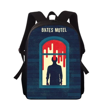 Bates Motel 15 ”, детский рюкзак с 3D-принтом, сумки для начальной школы для мальчиков и девочек, рюкзак для студентов, сумки для школьных книг