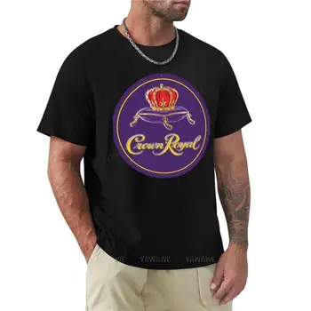Футболка с логотипом Crown Royal Essential Essential, эстетичная одежда, летние топы, футболки нового выпуска, футболки для мужчин, хлопок
