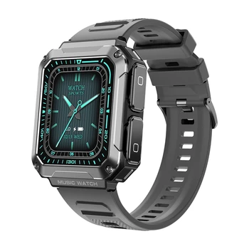Смарт-часы T93 с музыкальными наушниками TWS, наушники для местной музыки, Спортивные мужские смарт-часы