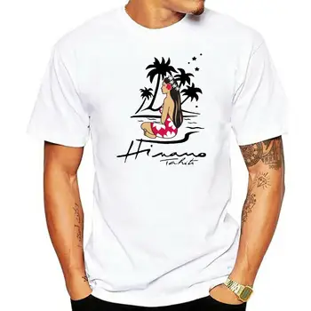 Новая футболка с логотипом Hinano Tahiti, футболка Унисекс, Повседневная мужская одежда с коротким рукавом, Летняя