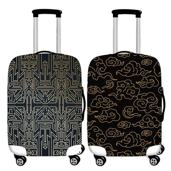 Чехол для багажа с геометрическим рисунком, Модный Эластичный Чехол для ручной тележки, чехол для багажа размером от 18 до 32 дюймов, Пылезащитный чехол для чемодана, Аксессуары для путешествий
