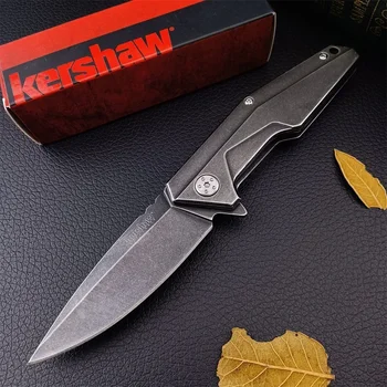 Набор Kershaw 1318KITX Starter Series, Открывающийся С Помощью Ножа Blackwash Flipper Из Цельнометаллической Наружной Складной Карманный EDC Мультитул