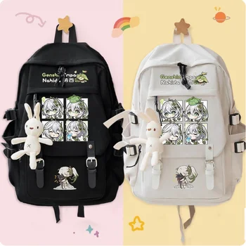 Аниме Genshin Impact Nahida Школьный рюкзак, сумка через плечо большой емкости, косплей, студенческий подарок для подростков, B093