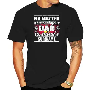Вязаный Подарок No Matter Cool Dad Vater Футболка в Суринаме, Мужская одежда, Женская футболка, Черная одежда