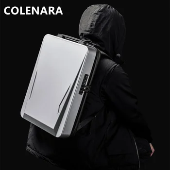 COLENARA Высококачественный Рюкзак PC Hard Shell 17,3-Дюймовый Игровой Школьный Рюкзак Для Ноутбука, Мужская Водонепроницаемая USB-Зарядка, Сумка Через плечо