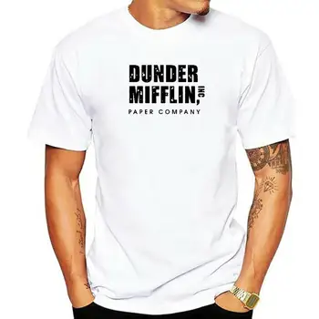 Летняя футболка с принтом Dunder Mifflin Paper Company, Хлопковая мужская футболка, новая женская футболка