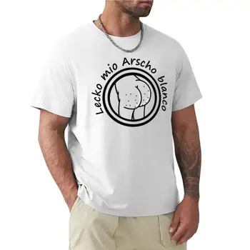мужские летние футболки для мальчиков Lecko mio Arscho blanco с коротким рукавом, эстетическая одежда, черные футболки для мужчин, новая мужская хлопковая футболка